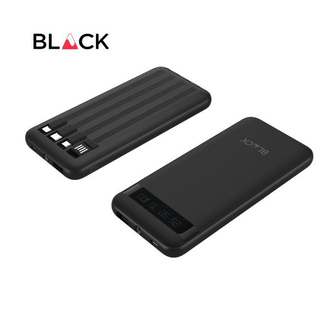 BLACK PowerMove M 4 in 1 Power Bank with Fast Charging 10,000mAh, 1Yr warranty BLACK PowerMove M 4 in 1 Power Bank with Fast Charging 10,000mAh, 1Yr warranty